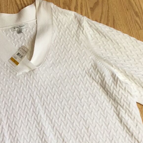 NWT White sweater with a basket weave design in size 3 XL any STUDIO WORKS - Picture 8 of 13